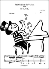 Recuerdos de viaje: En el mar piano sheet music cover